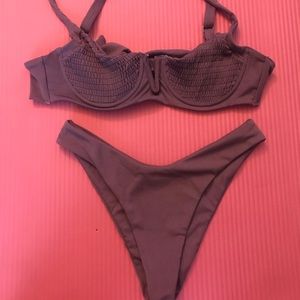 Zaful Purple Underwire Bikini